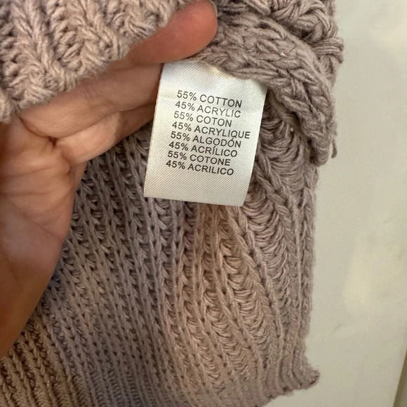 Miracle Sweater Lavender cable front detailing with side slits size S / M‎ - Picture 10 of 11